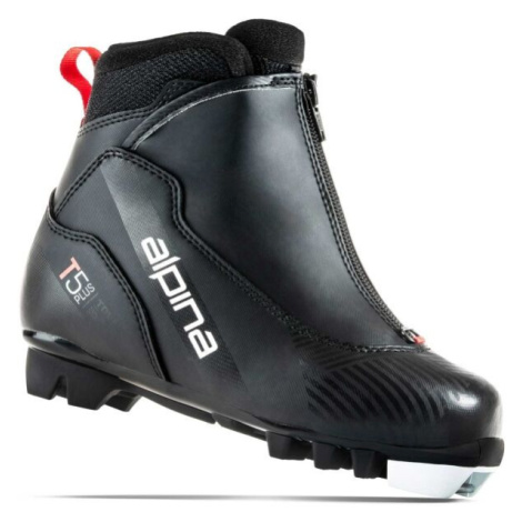 Alpina T 5 PLUS JR Detská obuv na bežecké lyžovanie, čierna, veľkosť
