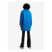 Modrý dámsky zimný kabát s prímesou vlny Desigual London