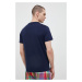 Bavlnené pyžamové tričko Polo Ralph Lauren tmavomodrá farba,s potlačou,714899613