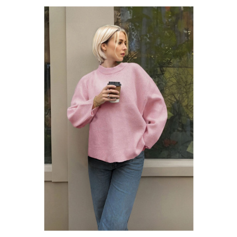 Trendyol Pink Crew Neck Knitwear Sweater