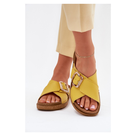 Kožené Dámske Šľapky S Prackou Inblu