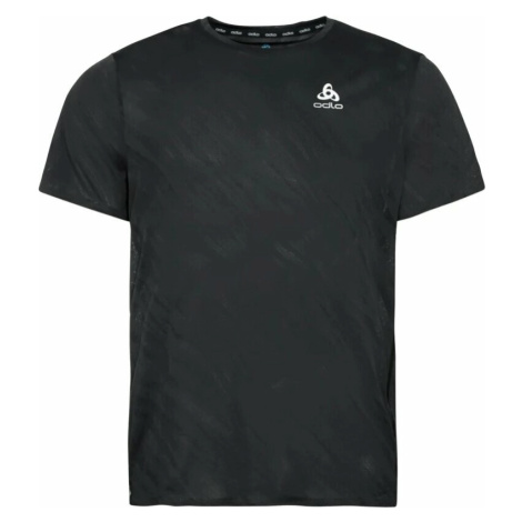 Odlo The Zeroweight Engineered Chill-tec Running T-shirt Shocking Black Melange Bežecké tričko s