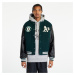 New Era Oakland Athletics Mlb Large Logo Varsity Jacket Dark Green