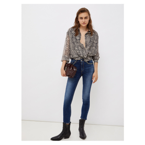 Tmavomodré dámske slim fit rifle Liu Jo