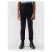 Dievčenské tepláky 4F JUNIOR TROUSERS-4FJWSS24TTROF587-20S-DEEP BLACK