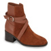 Tommy Hilfiger Členková obuv Elevated Essential Midheel Boot FW0FW07515 Hnedá