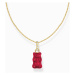 Thomas Sabo KE2209-414-10-L45 Gold-plated chain with red Goldbears pendant