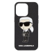 Karl Lagerfeld Puzdro na mobil 'Ikonik 2.0 iPhone 13 Pro'  krémová / čierna / biela