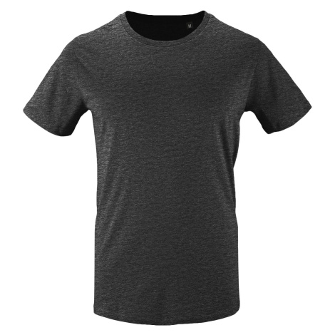 SOĽS Milo Pánske tričko - organická bavlna SL02076 Tmavá melanž