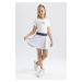 DEFACTO Girls Combed Cotton Short Skirt