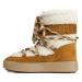 Dámske členkové zimné topánky MOON BOOT Light Low Shearling whisky off white NF