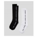 Ponožky Karl Lagerfeld Essential Long 2Pak Sock Čierna