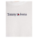 Tommy Jeans Tričko Serif Linear DW0DW15049 Biela Regular Fit