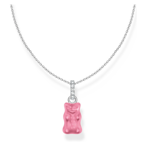 Thomas Sabo KE2209-052-9-L45V Necklace with pink Gold Bears Pendant and Zirconia 40-45 cm