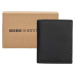 Hide & stitches Japura kožená peňaženka v krabičke na výšku - čierna