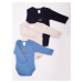 Yoclub Kids's Long Sleeve Bodysuits 3-Pack BOD-0202C-A13D