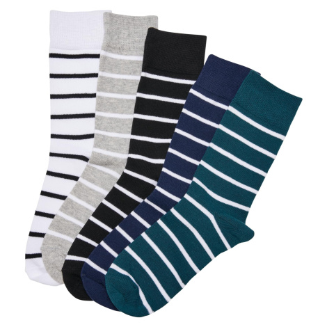 Small Stripe Socks 5-Pack Winter Color Urban Classics