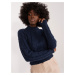 Navy blue cable knitted sweater from MAYFLIES
