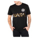 Pánske tričko alpha industries NASA Reflective T-Shirt Black