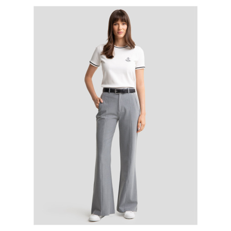 Big Star Woman's Wide Trousers Non Denim 350035 902