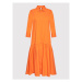 Imperial Košeľové šaty A9MYDRC Oranžová Regular Fit