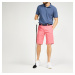 Pánske golfové šortky MW500 ružové