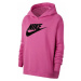 Nike NSW ICN CLSH FLC HOODIE PLUS W Dámska mikina, ružová, veľkosť