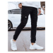 Men's Black Denim Cargo Pants Dstreet