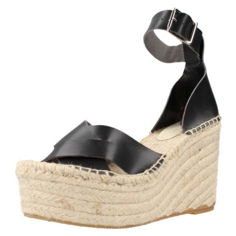 Clara Duran  PLATAFP5CD  Espadrilky Čierna