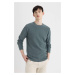 DEFACTO Standard Fit Crew Neck Knitwear Sweater