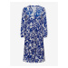 Blue women's patterned midi dress ONLY Milana - Women