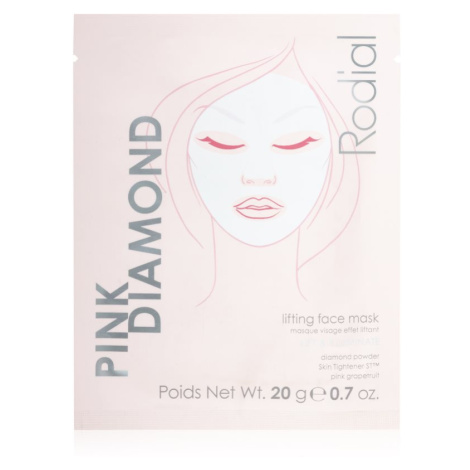 Rodial Pink Diamond Lifting Face Mask liftingová plátenná maska na tvár