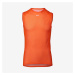 POC Cyklistické tričko bez rukávov - ESSENTIAL LAYER - oranžová