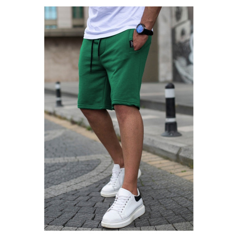 Madmext Men&#39;s Double Pocket Regular Fit Shorts 4842 Dark Green