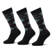 Horka Súprava 3 párov vysokých ponožiek unisex Riding Socks 145450-0000-0206 Čierna