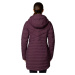 BURGUNDY DÁMSKA DLHŠIA PREŠÍVANÁ BUNDA COLUMBIA JOY PEAK HOODED II MID JACKET 2088641607