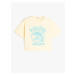 Koton T-Shirt Dolphin Print Short Sleeve Crew Neck Cotton