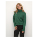 Kaffe Sveter Kaalioma Rollneck 10506946 Zelená Loose Fit