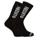 5PACK ponožky Nedeto vysoké čierne (5NDTP001-brand)
