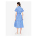Lauren Ralph Lauren Košeľové šaty 250889362001 Modrá Regular Fit