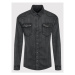 Guess džínsová košeľa M2YH02 D4F34 Čierna Slim Fit