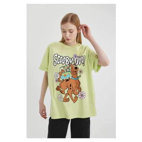 DEFACTO Oversize Fit Scooby Doo Licensed Crew Neck Printed Short Sleeve T-Shirt