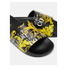 Žlto-čierne pánske vzorované šľapky Versace Jeans Couture Fondo Slide