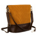 DAVID JONES HNEDO-ŽLTÁ CROSSBODY KABELKA S MANŠESTROM 6877-2