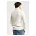 ROLÁK GANT COTTON CABLE TURTLE NECK CREAM