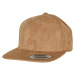 Suede Leather Snapback khaki