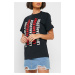 Black women's T-shirt with Converse print - Women's