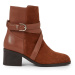 Tommy Hilfiger Členková obuv Elevated Essential Midheel Boot FW0FW07515 Hnedá