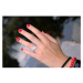 OLIVIE Luxusný strieborný prsteň BRILLANT 5353