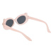 Sunmania Béžovo-biele bodkované slnečné okuliare pre deti &quot;Sweet&quot; 393702152